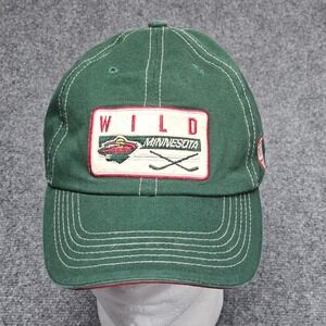 Minnesota Wild Hat Old Time Hockey Green NHL Adjustable Strapback Cap Sportswear